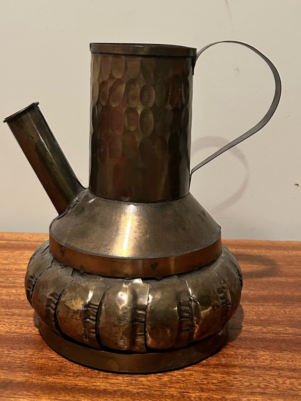 Antique? vintage decorative hand made Metal Vessel